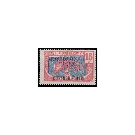 Timbre Poste Oubangui N° 048 N ** philatélie foxtimbre