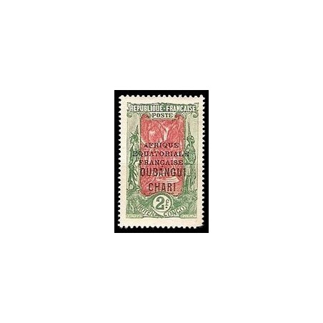 Timbre Poste Oubangui N° 061 N * philatélie foxtimbre