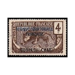 Timbre Poste Oubangui N° 045 Obli philatélie foxtimbre