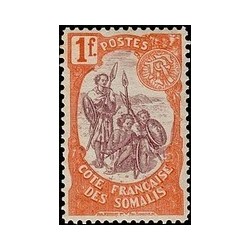 Cote des Somalis N° 050 Obli
