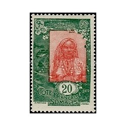 Cote des Somalis N° 124 Obli