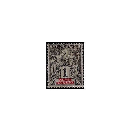 ST Marie de Madagascar N° 001 Obli