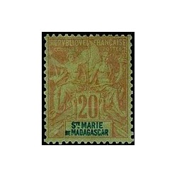 ST Marie de Madagascar N° 007 Obli