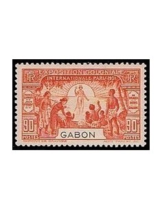 Gabon N° 123 Obli