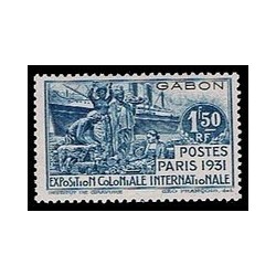 Gabon N° 124 Obli