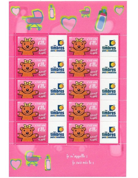 Feuille personnalisée N° 34321