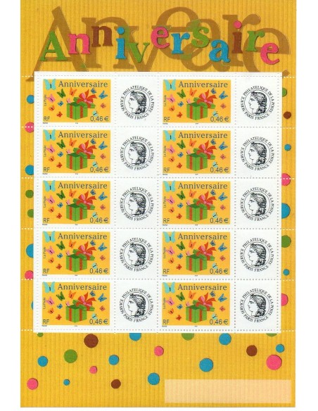 Feuille personnalisée N° 3480A1