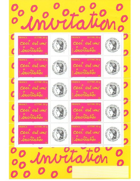 Feuille personnalisée N° 3760A