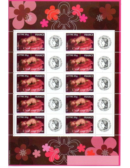 Feuille personnalisée N° 3804A