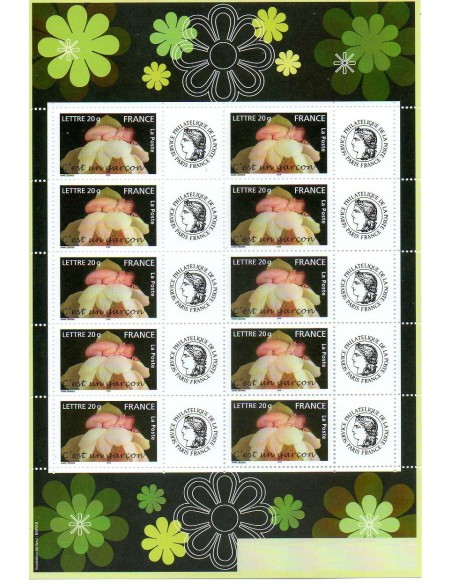 Feuille personnalisée N° 3805A