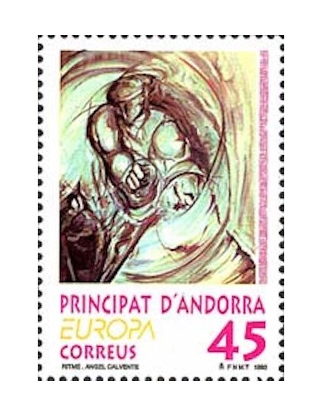 Timbre Poste Europa Andorre espagnol N° 0223 N** philatelie foxtimbre