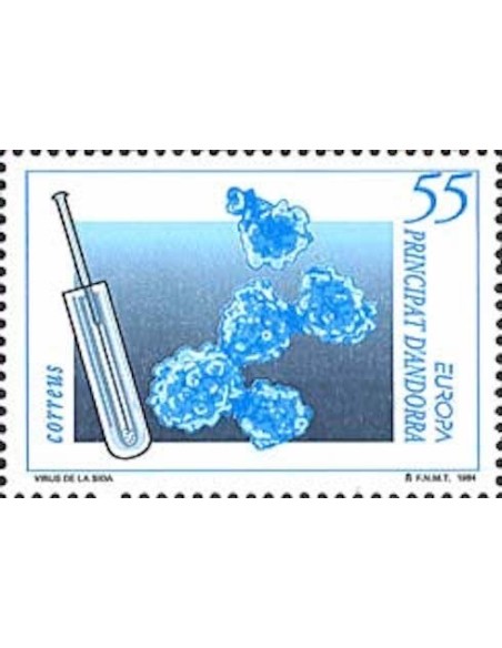 Timbre Poste Europa Andorre espagnol N° 0228 N** philatelie foxtimbre