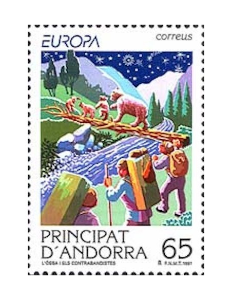 Timbre Poste Europa Andorre espagnol N° 0243 N** philatelie foxtimbre