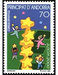 Timbre Poste Europa Andorre espagnol N° 0261 N** philatelie foxtimbre