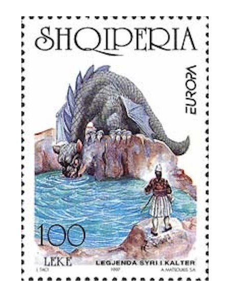 Timbre Poste Europa Albanie N° 2385 N** philatelie foxtimbre