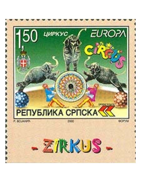 Timbre Poste Europa Bosnie-Herzégovine Serbe N° 0227 N** philatelie foxtimbre