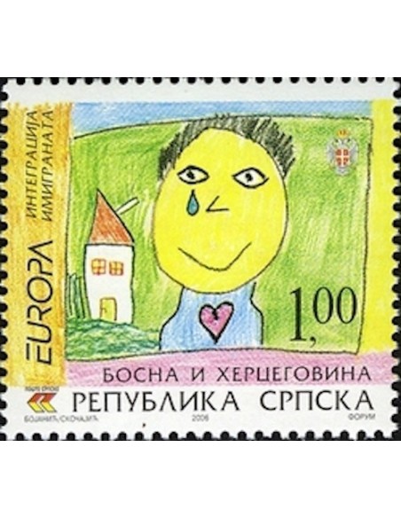 Timbre Poste Europa Bosnie-Herzégovine Serbe N° 0343 N** philatelie foxtimbre