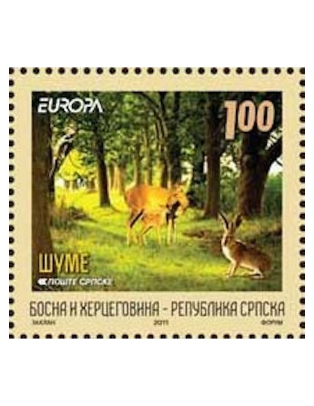 Timbre Poste Europa Bosnie-Herzégovine Serbe N° 0488 N** philatelie foxtimbre