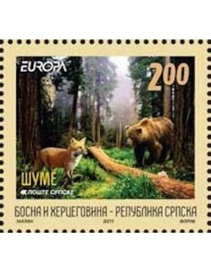 Timbre Poste Europa Bosnie-Herzégovine Serbe N° 0489 N** philatelie foxtimbre