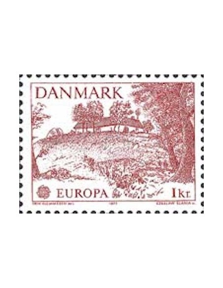 Timbre Poste Europa Danemark N° 0640 N** philatelie foxtimbre