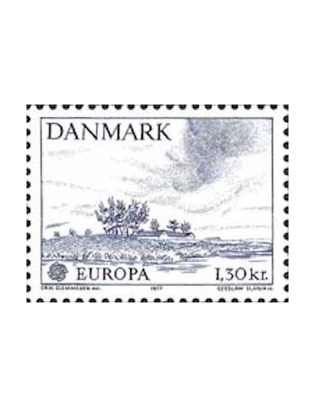 Timbre Poste Europa Danemark N° 0641 N** philatelie foxtimbre