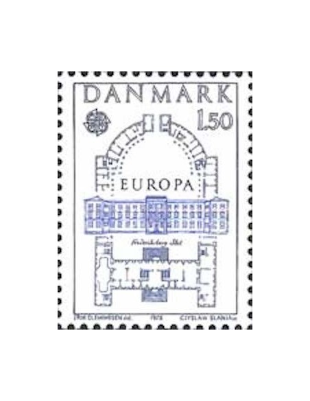 Timbre Poste Europa Danemark N° 0664 N** philatelie foxtimbre