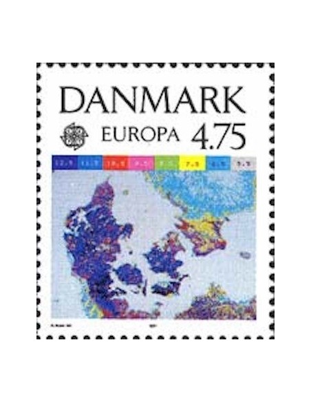 Timbre Poste Europa Danemark N° 1005 N** philatelie foxtimbre