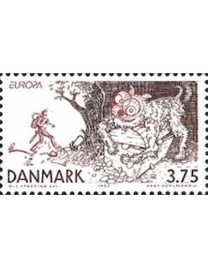 Timbre Poste Europa Danemark N° 1161 N** philatelie foxtimbre