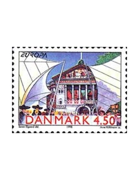 Timbre Poste Europa Danemark N° 1192 N** philatelie foxtimbre