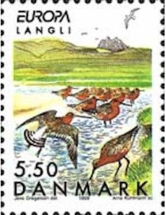 Timbre Poste Europa Danemark N° 1216 N** philatelie foxtimbre