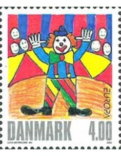 Timbre Poste Europa Danemark N° 1309 N** philatelie foxtimbre
