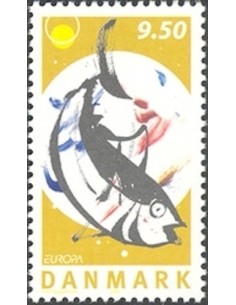Timbre Poste Europa Danemark N° 1409 N** philatelie foxtimbre