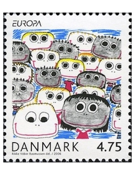 Timbre Poste Europa Danemark N° 1447 N** philatelie foxtimbre