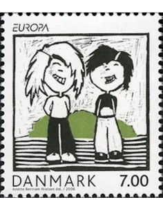 Timbre Poste Europa Danemark N° 1448 N** philatelie foxtimbre