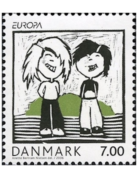 Timbre Poste Europa Danemark N° 1448 N** philatelie foxtimbre