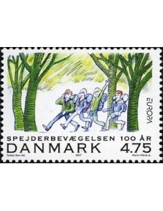 Timbre Poste Europa Danemark N° 1473 N** philatelie foxtimbre