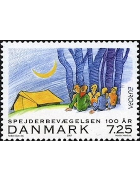 Timbre Poste Europa Danemark N° 1474 N** philatelie foxtimbre