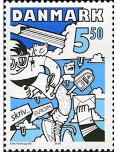 Timbre Poste Europa Danemark N° 1504 N** philatelie foxtimbre