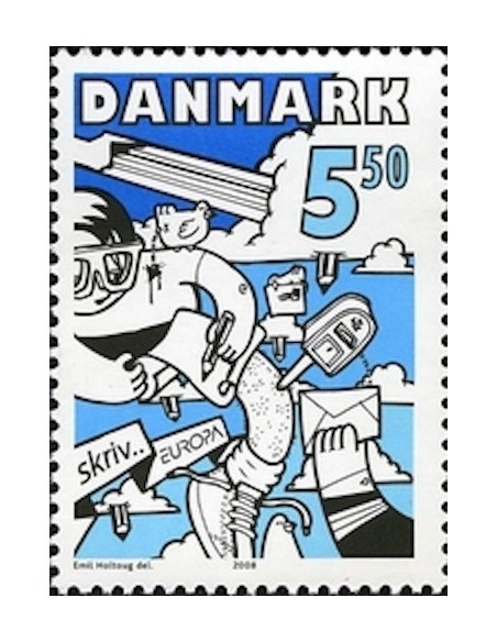Timbre Poste Europa Danemark N° 1504 N** philatelie foxtimbre
