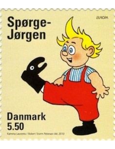 Timbre Poste Europa Danemark N° 1590 N** philatelie foxtimbre