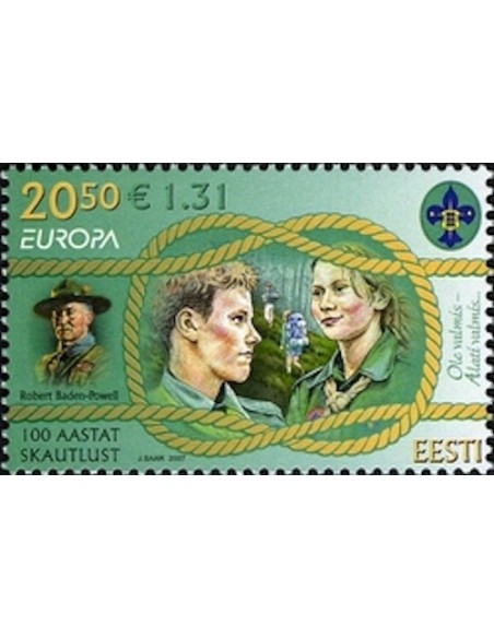 Timbre Poste Europa Estonie N° 0544 N** philatelie foxtimbre