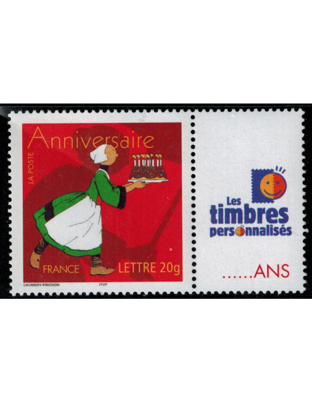 Timbre personnalise N° 3778A1