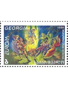 Timbre Poste Europa Géorgie N° 0221 N** philatelie foxtimbre