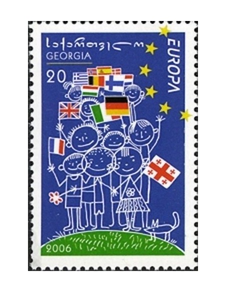 Timbre Poste Europa Géorgie N° 0409 N** philatelie foxtimbre