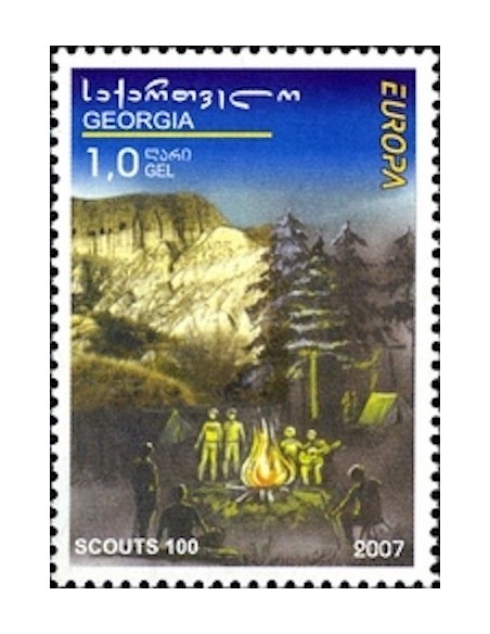 Timbre Poste Europa Géorgie N° 0437 N** philatelie foxtimbre