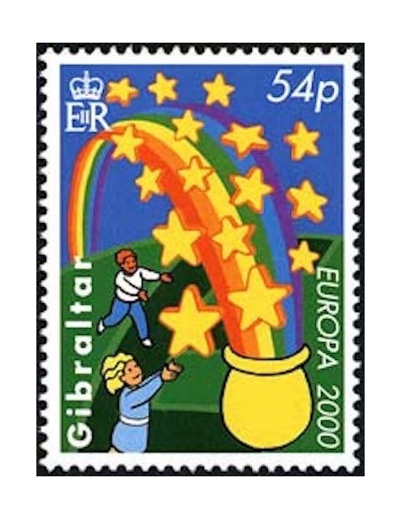 Timbre Poste Europa Gibraltar N° 0914 N** philatelie foxtimbre