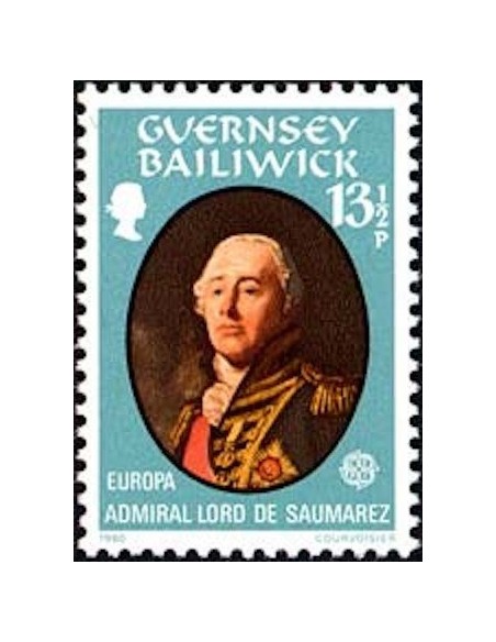 Timbre Poste Europa Ile de Guernesey N° 0200 N** philatelie foxtimbre