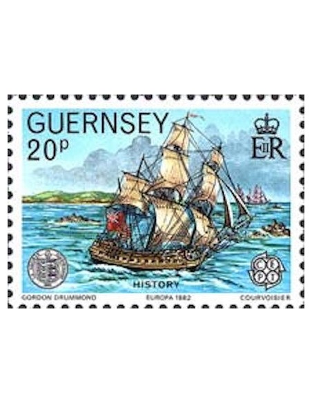 Timbre Poste Europa Ile de Guernesey N° 0249 N** philatelie foxtimbre