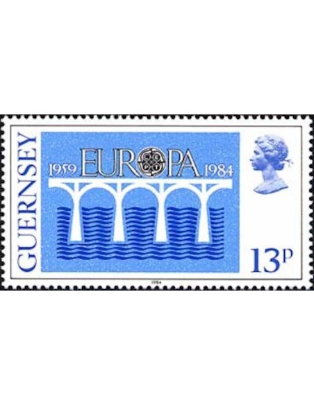 Timbre Poste Europa Ile de Guernesey N° 0286 N** philatelie foxtimbre