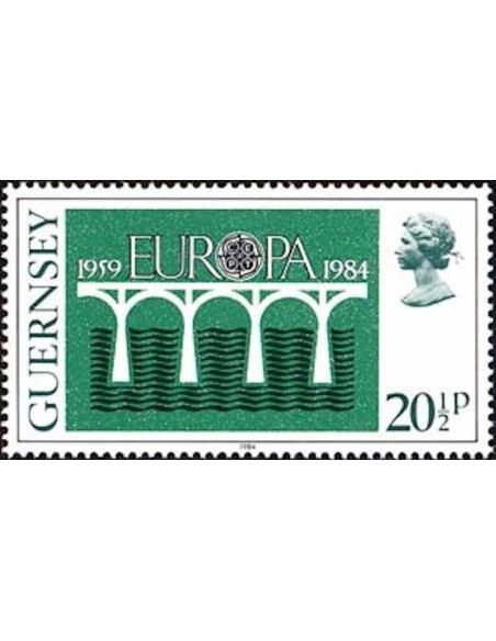 Timbre Poste Europa Ile de Guernesey N° 0287 N** philatelie foxtimbre